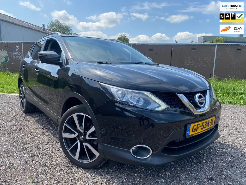 Nissan Qashqai 1.2 Tekna Automaat Leder 360Camera Pano Navi NL Auto RIJKLAAR.