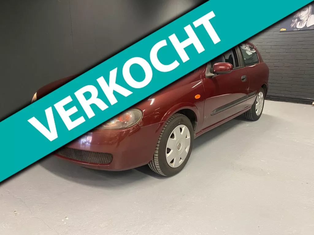 Nissan Almera 1.5 Stuurbek- Airco Trekhaak Lage KM. APK 1 eigennaar.