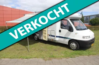Fiat 230 Ducato 2.8id TD Chausson, Frans bed, Nieuwe Apk.