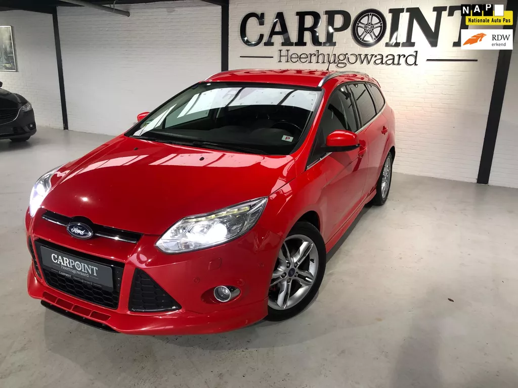 Ford Focus Wagon 1.0 EcoBoost Titanium ST Line 2014 125PK Cruise Clima Xenon Pdc Keyles