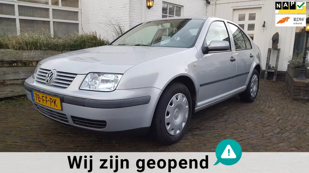 Volkswagen Bora 1.6 Trendline , zeer goede auto met een nieuwe APK tot 22-11-2026. Topwerkende airco.