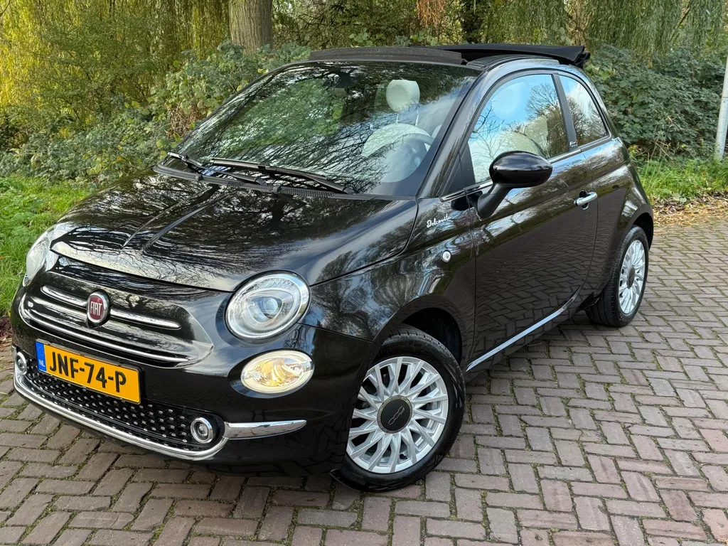 Fiat 500c 1.0 Hybrid Dolcevita Cabrio 1 Eig.b.j.6-2022 Leer, 15"LM,Carplay ,PDC