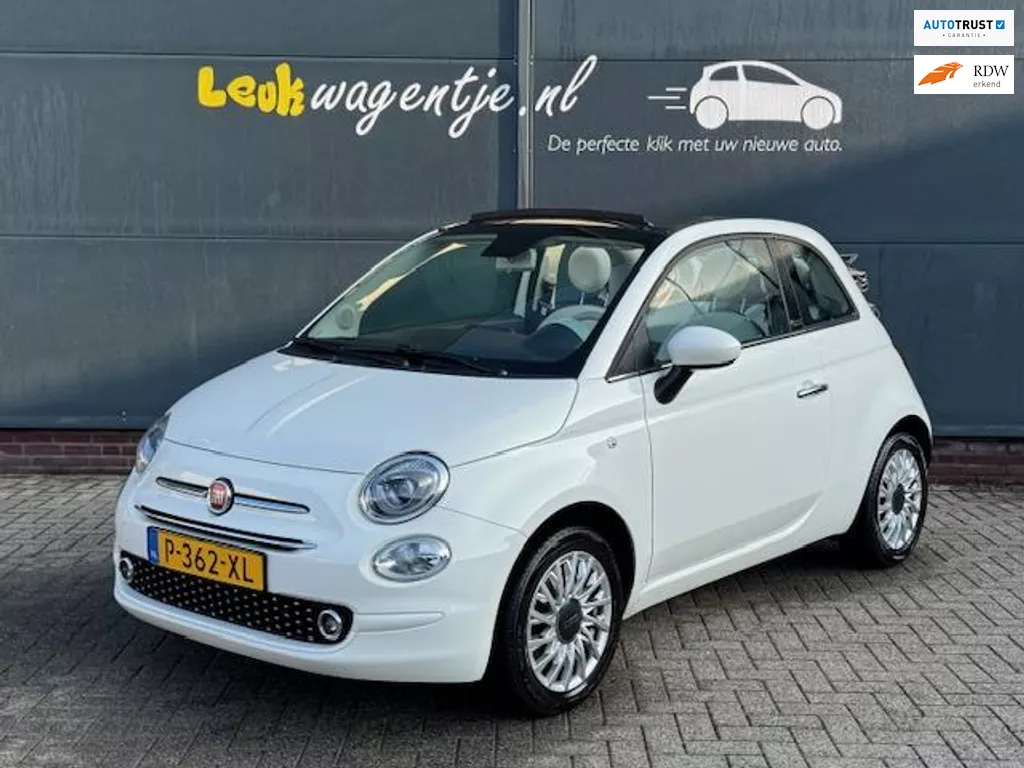 Fiat 500 C 1.2 Lounge Cabrio *carplay *cruise *APK nieuw