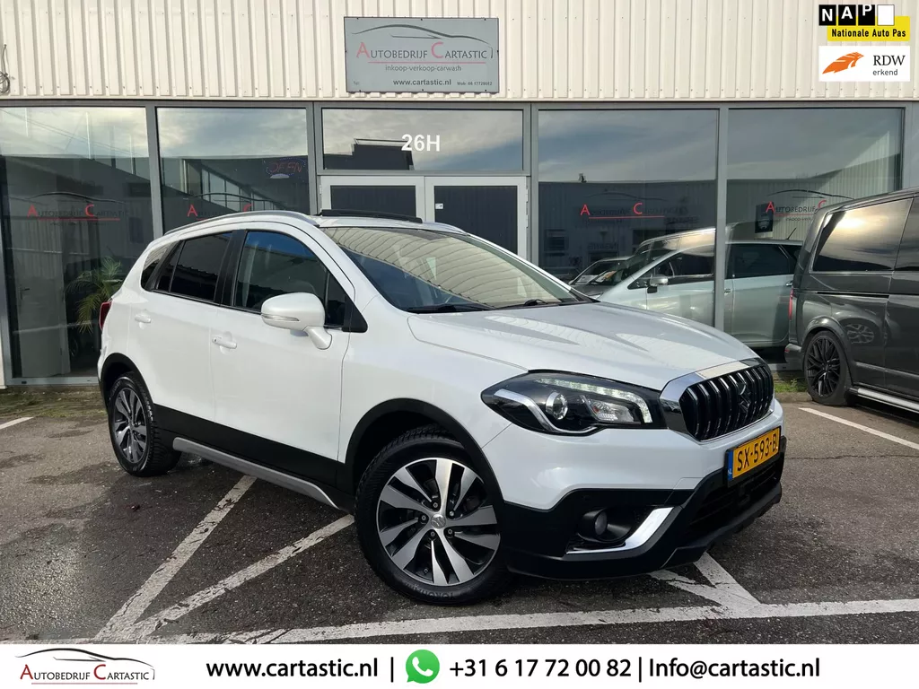 Suzuki S-Cross 1.4 Boosterjet High Executive AUTOMAAT | LEER | 1e EIGENAAR | DEALER ONDERHOUDEN | KEYLESS | PANO | STOELVERW. | NA
