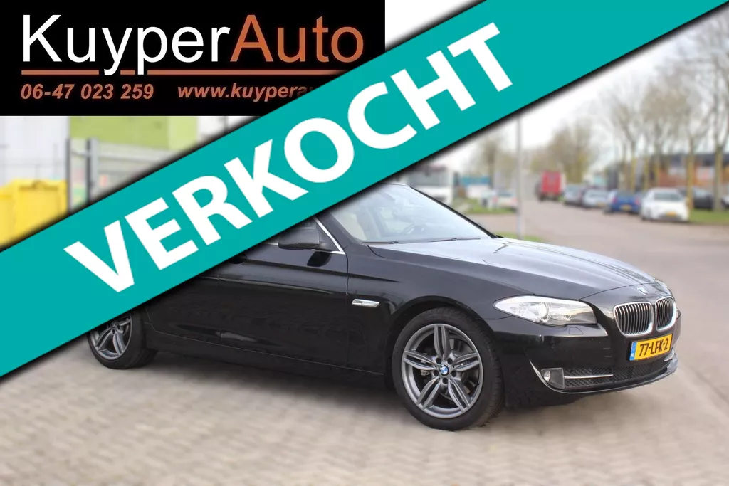BMW 5-serie 523i High Executive ,nap,,,automaat,, vol leder Apple car play multimedia goed onderhouden