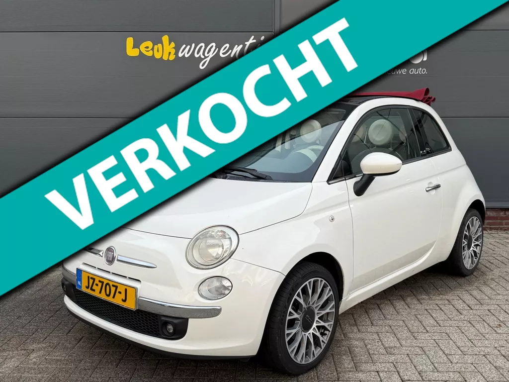 Fiat 500 C 1.2 Lounge Cabrio *airco *p-sensor *VERKOCHT*