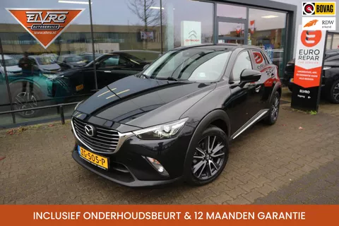 Mazda CX-3 2.0 SkyActiv-G 150 GT-M 4WD AUTOMAAT CLIMA CAMERA HEAD-UP CRUISE PDC V+A STOELVERW TREKHAAK RIJKLAARPRIJS!!