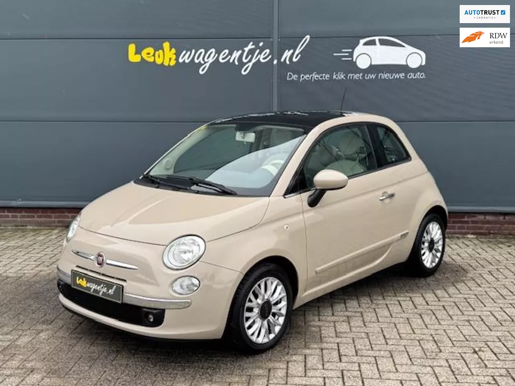 Fiat 500 1.2 Lounge *cappuccino *panorama *airco *bluetooth