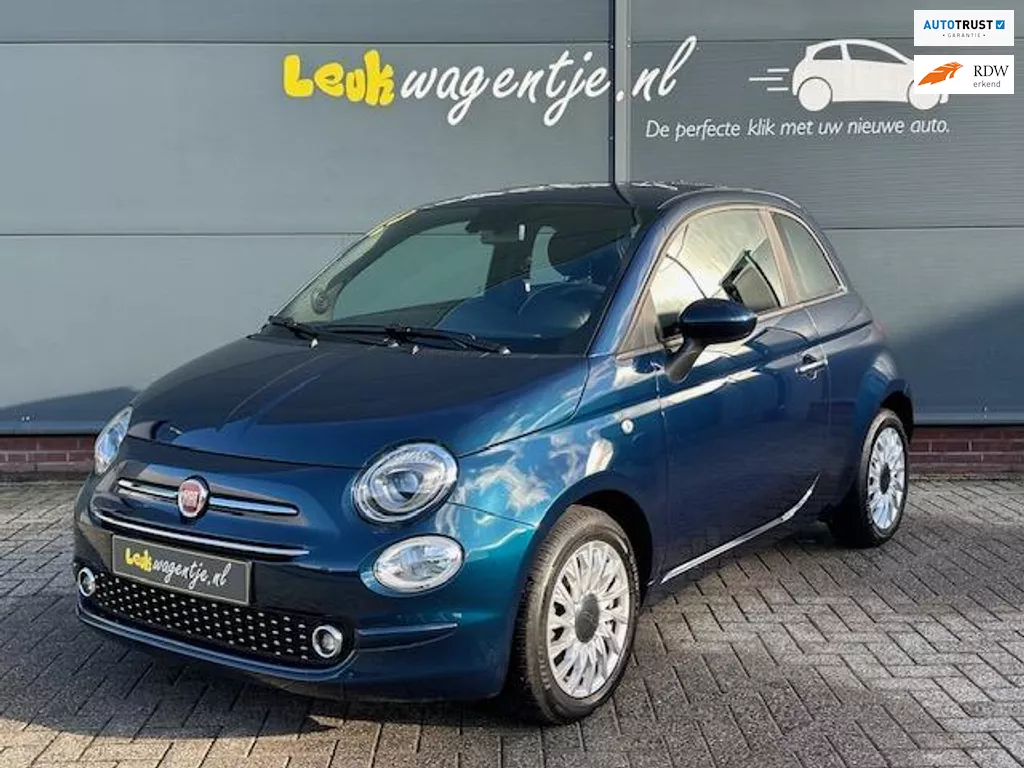 Fiat 500 1.0 Hybrid Lounge *carplay *cruise *blauw 10.250 km