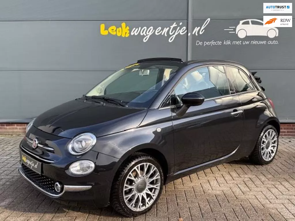 Fiat 500 C 1.2 Lounge Cabrio Automaat *leer *16” *p-sensor