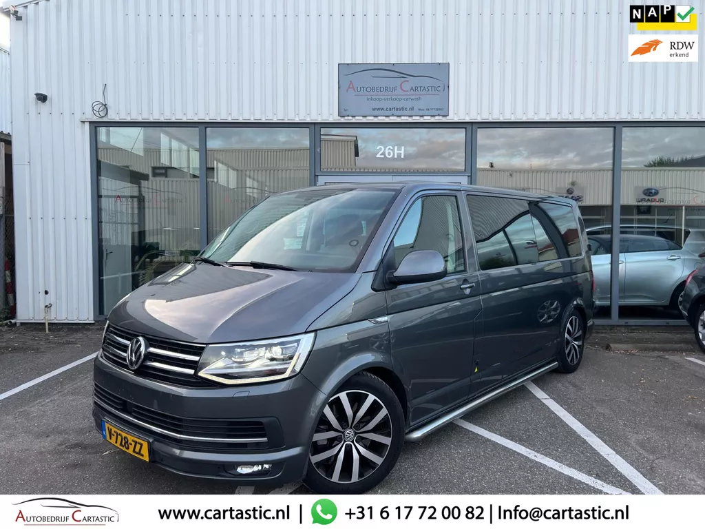 Volkswagen Transporter 2.0 TDI L2H1 DC Highline DSG | ACC | SCHUIFDAK | NAVI \ LEER | STOELVERWARMING | CAMERA | PDC | MATRIX | NA
