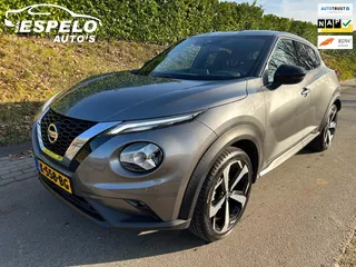 Nissan Juke 1.0 DIG-T Tekna AUTOMAAT met 54.039 Km NAP, Afn trekhaak, Led, Camera, Navi, Keyless, Pdc, Stof/leder, Adaptive Cruise