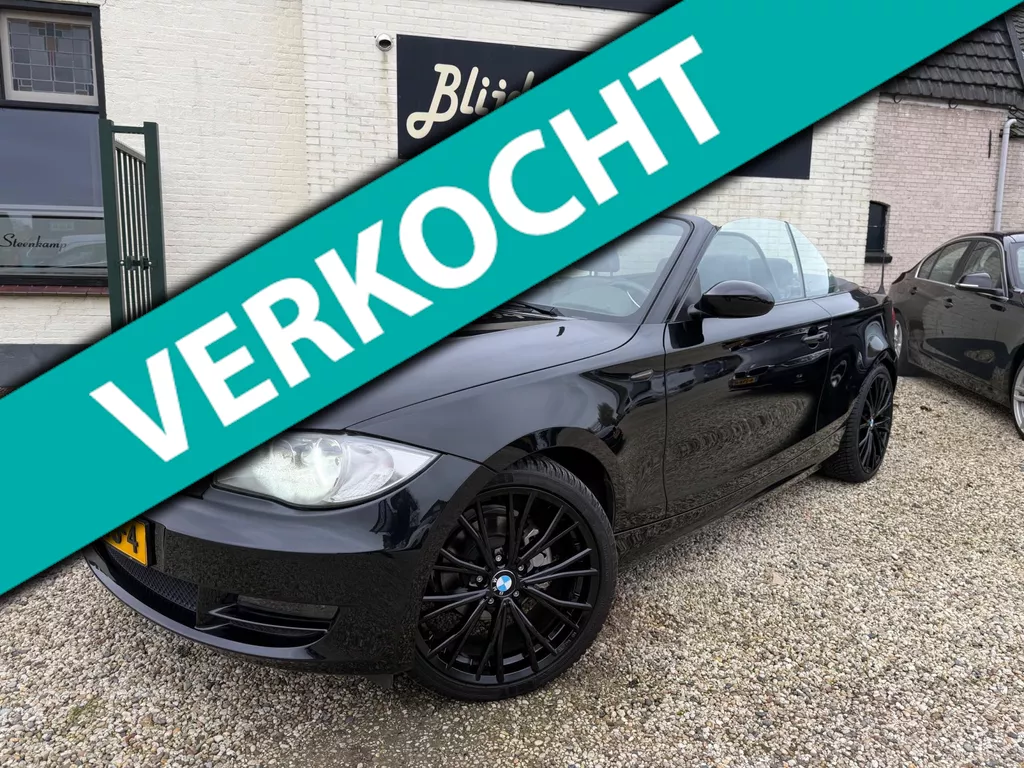 BMW 1-serie Cabrio 118i Leer | Stoel VW. | Navi | LM | PDC