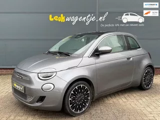 Fiat 500 La Prima 42 kWh *carplay *camera *pano *leder *17"