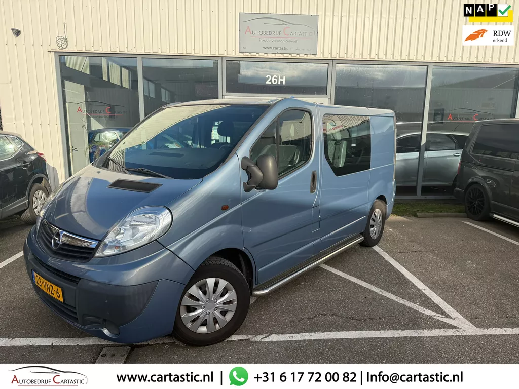 Opel Vivaro 2.5 CDTI L1H1 DC ROLSTOEL | MINDER VALIDE | AUTOMAAT | PDC | CAMERA | CARPLAY | VOLLEDIG ONDERHOUDEN | NAP |