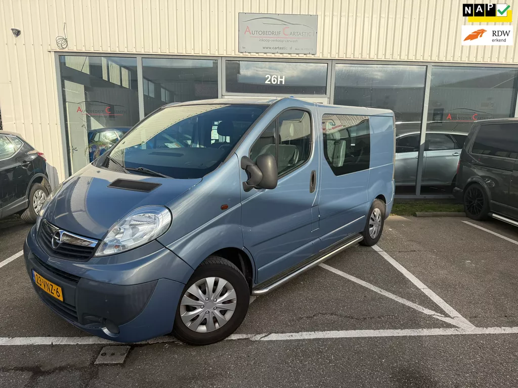 Opel Vivaro 2.5 CDTI L1H1 DC ROLSTOEL | MINDER VALIDE | AUTOMAAT | PDC | CAMERA | CARPLAY | VOLLEDIG ONDERHOUDEN | NAP |