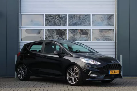 Ford Fiesta 1.0 EcoBoost ST-Line Lane.Assist/Clima/Cruise/Navi/Bluetooth/ZwarteHemel/DAB/USB/17"LM/Trekhaak/Isofix/APK:03-10-2026