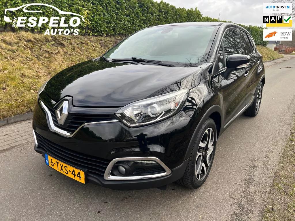 Renault Captur 0.9 TCe Dynamique met onderhoudsboekjes en oa: Navi, Tel, Cruise, Clima, Camera , Isofix, Pdc, Getint glas, Keyless
