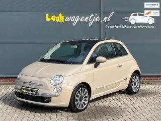 Fiat 500 0.9 TwinAir Lounge *cappuccino *leer *ecc