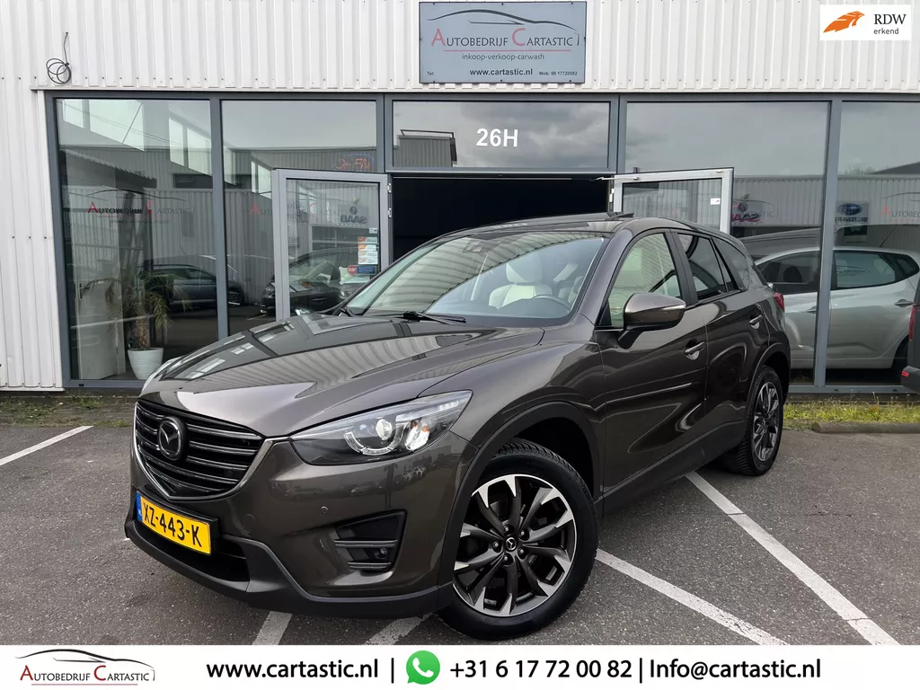 Mazda CX-5 2.5 SkyActiv-G 192 GT-M 4WD BOSE | MEMORY | KEYLESS | CLIMA | LEER | DODE HOEK | NAV | CAM/PDC | SCHUIFDAK | APK |