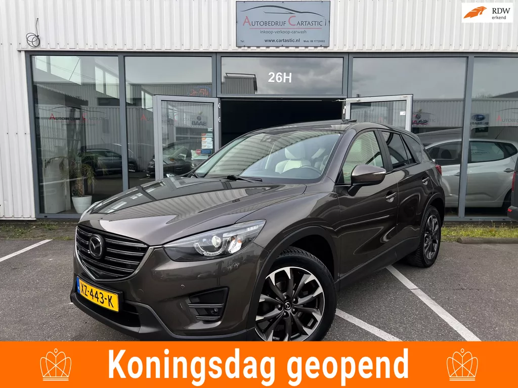 Mazda CX-5 2.5 SkyActiv-G 192 GT-M 4WD BOSE | MEMORY | KEYLESS | CLIMA | LEER | DODE HOEK | NAV | CAM/PDC | SCHUIFDAK | APK |