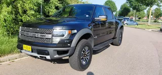 Ford F 150 RAPTOR 5 Persoons Crewcab 6.2 V8 457 PK LPG-G3 Schuifdak Leder