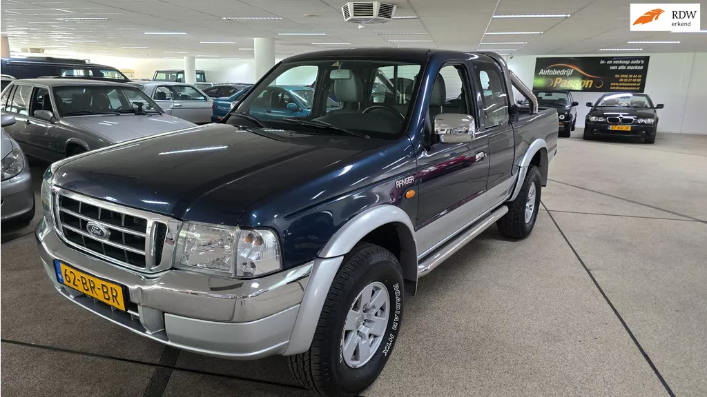 Ford Ranger 2.5 Super Cab. 84.000dkm!! Nap! 1 ste eigenaar!!! Grijs kenteken nieuwe Apk!!Airco