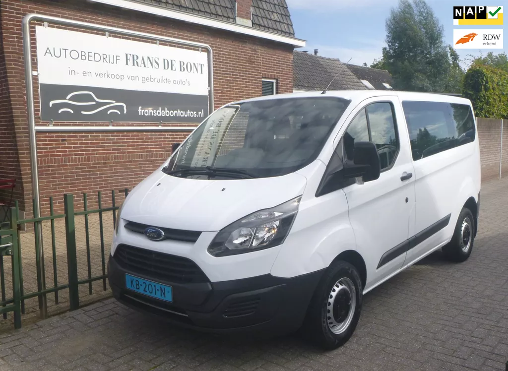 Ford Transit Custom 310 2.0 TDCI L1H1 Ambiente AIRCO 9 PERSOONS LICHTE SCHADE RECHTS € 8500 EX BTW