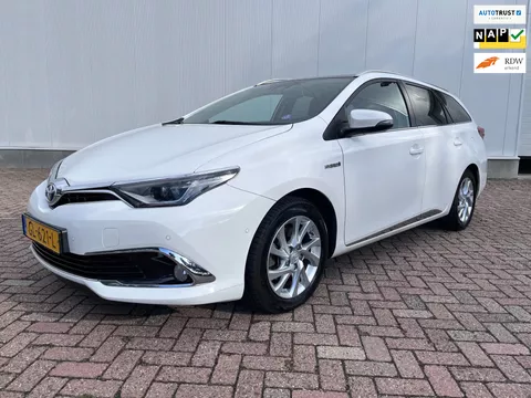 Toyota Auris Touring Sports 1.8 Hybrid Lease pro nieuwmodel panorama dak lederen bekleding Camera navi 2015