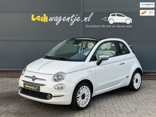 Fiat 500 C 1.2 Dolcevita Cabrio *carplay *leder *unieke kap