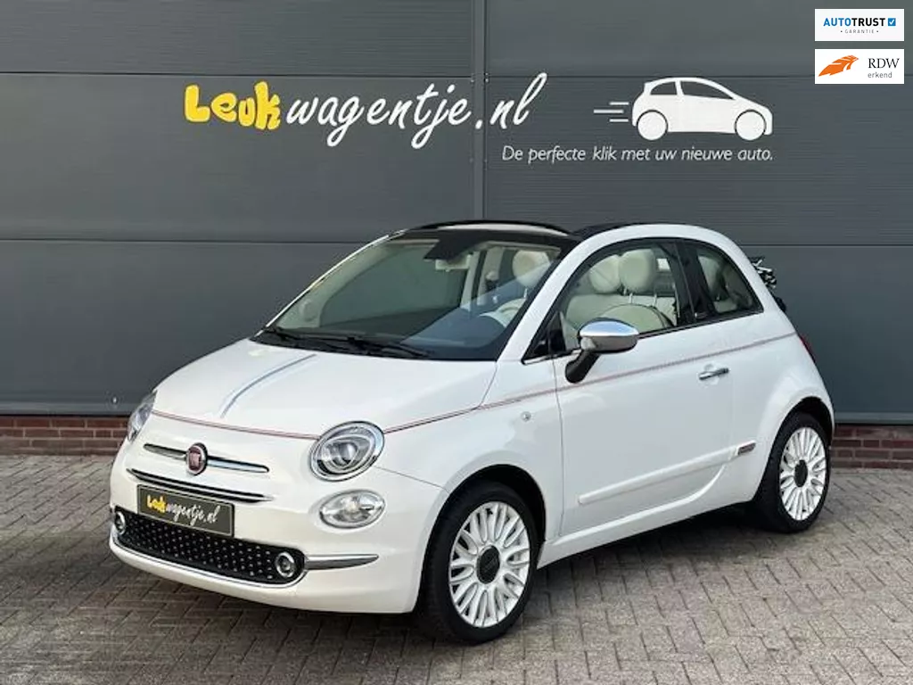 Fiat 500 C 1.2 Dolcevita Cabrio *carplay *leder *unieke kap