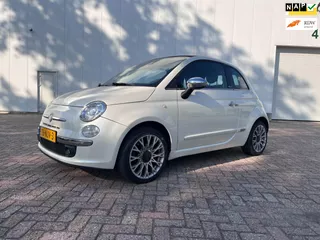 Fiat 500 C 1.2 Rock open dak airco 2010 NL auto apple carplay navigatie
