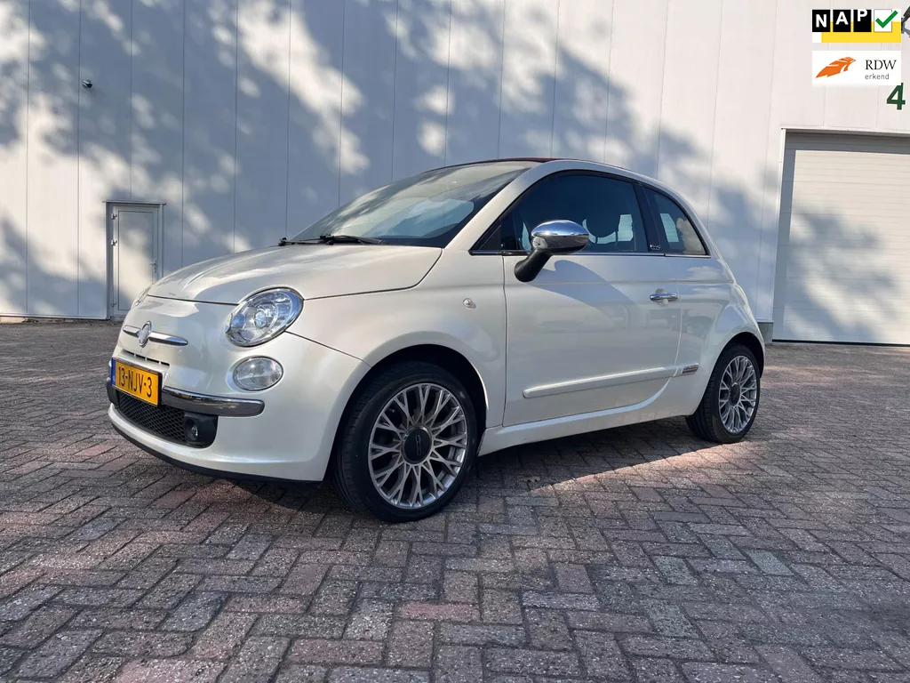 Fiat 500 C 1.2 Rock open dak airco 2010 NL auto apple carplay navigatie