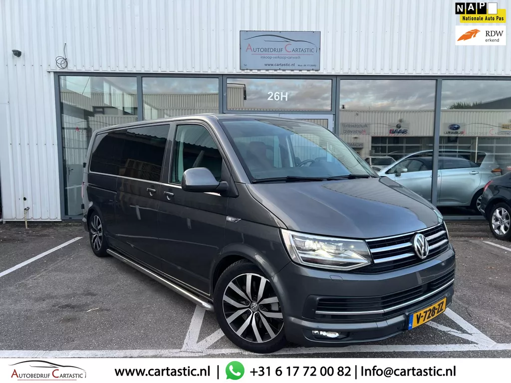Volkswagen Transporter 2.0 TDI L2H1 DC Highline DSG | ACC | SCHUIFDAK | NAVI \ LEER | STOELVERWARMING | CAMERA | PDC | MATRIX | NA