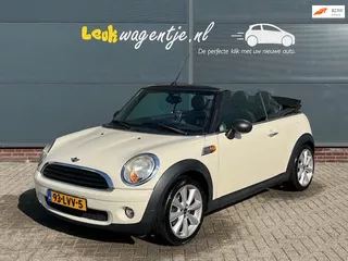 Mini Mini Cabrio 1.6 One Anniversary *leder *topstaat *stunt