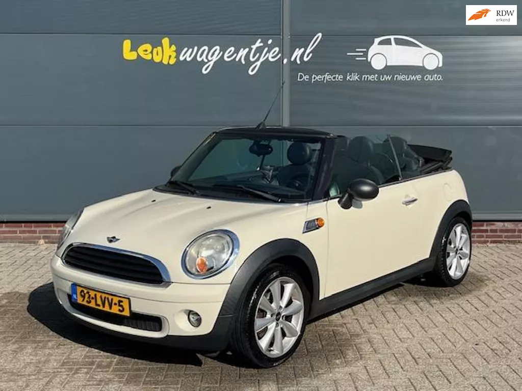 Mini Mini Cabrio 1.6 One Anniversary *leder *topstaat *stunt
