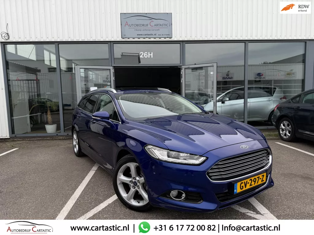 Ford Mondeo Wagon 1.5 Titanium NAVI | PANO | ADAPT. CRUISE | MEMORY | CLIMA | TREKHAAK | DEALER ONDEHROUDEN | DISTRIBUTIE | APK |