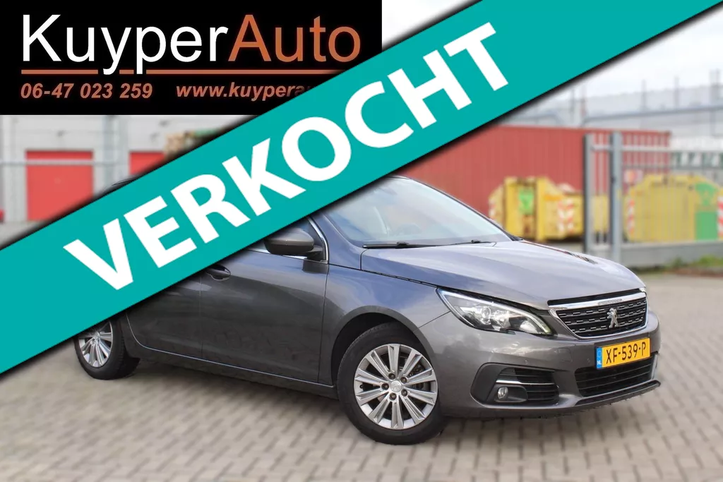 Peugeot 308 SW 1.2 PureTech Blue Lease Premium AUTOMAAT LEDER NAP /MEDIA/PANO CAMERA - PARKEERSENSOREN