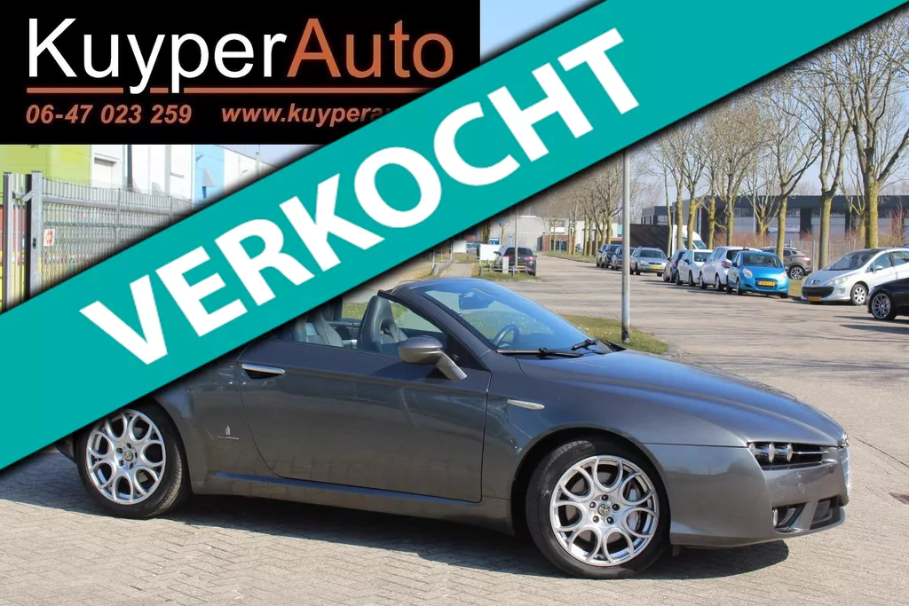 Alfa Romeo Spider 2.4 JTD Exclusive¨nette cabriolet leder windscherm