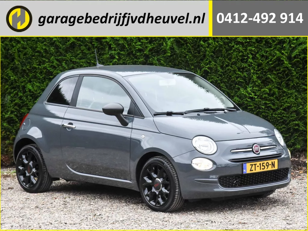 Fiat 500 0.9 TwinAir Turbo Young / 2e eig. / bekende historie / APK 2-2027 / zwarte LM-velgen / airco / elek. ramen