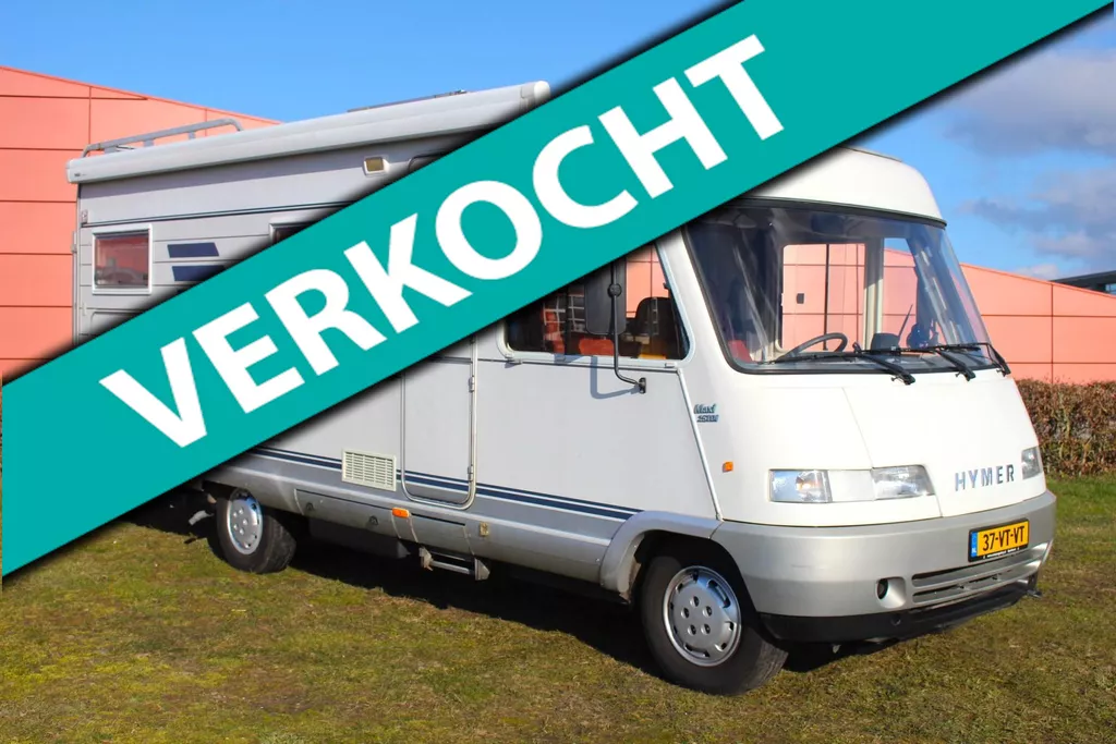 Hymer 2.5 TDi, 6 persoons, vast bed, ruime garage.