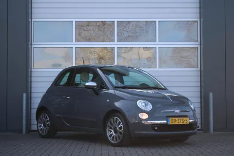 Fiat 500 0.9 TwinAir Lounge 85pk Clima/Xenon/Panodak/Bluetooth/Leder/PDC/Blue&Me/RadioCD.AUX.USB/16"LM/StartStop/APK:21-02-2026