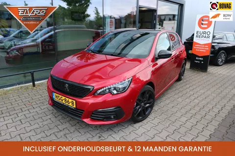 Peugeot 308 1.2 130PK GT AUTOMAAT NAVI CAMERA I-COCKPIT PANORAMADAK 18'' BLACK-PACK ALCANTARA KEYLESS RIJKLAARPRIJS!!